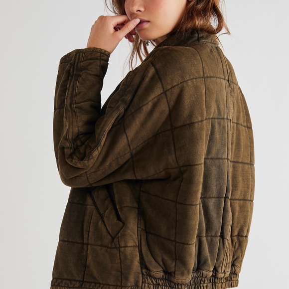 Free People Dolman Knit Jacket Large Green - Picture 2 of 7